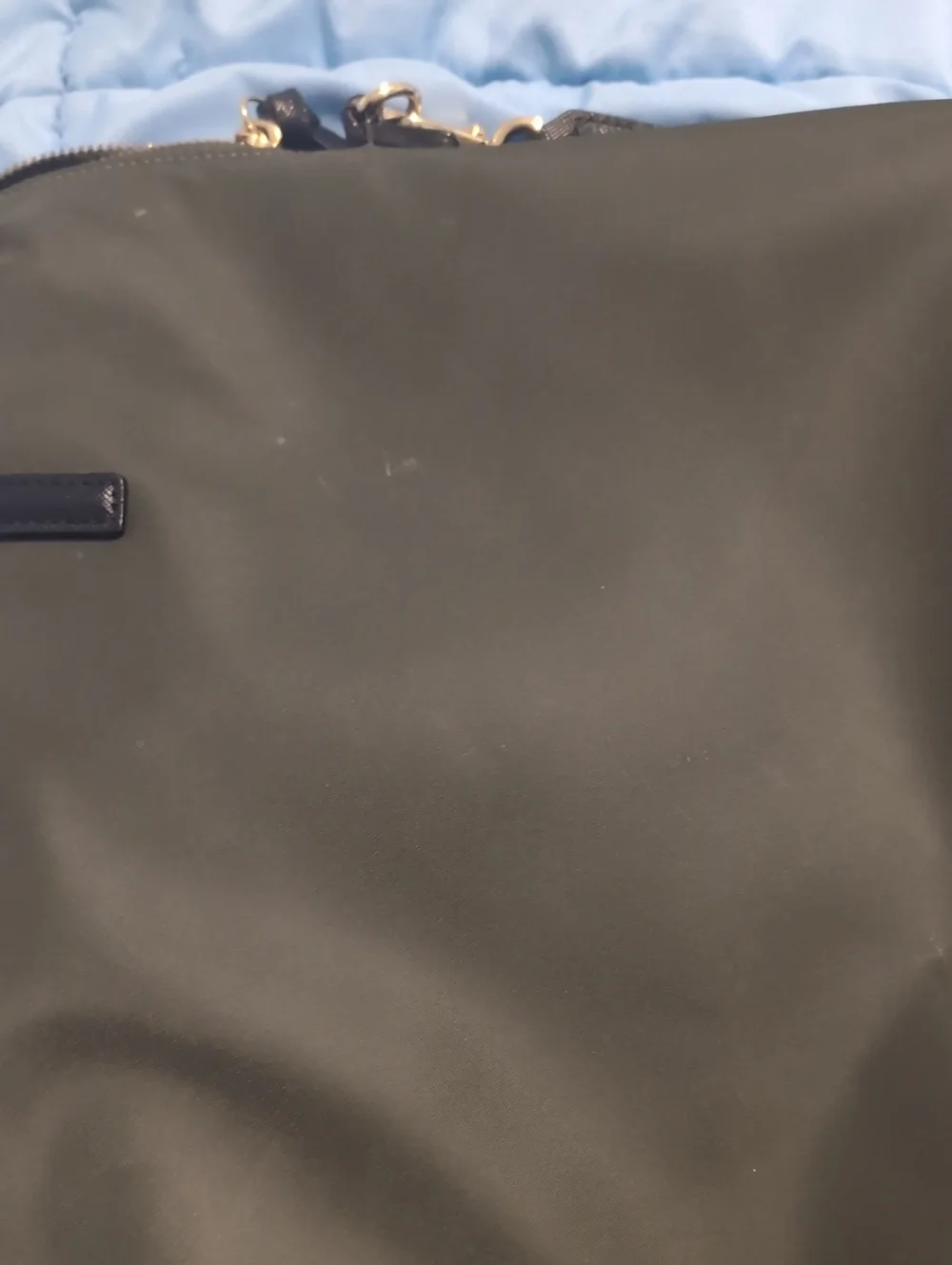 Kate Spade Vinyl Laptop Bag in Olive